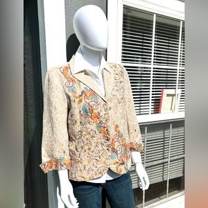 Coldwater Creek Embroidered Jacket